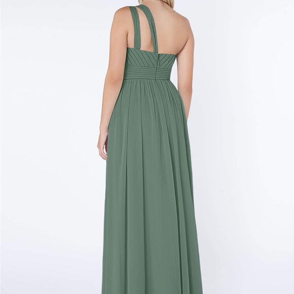 Azazie Molly Dress in Eucalyptus - Picture 5 of 12